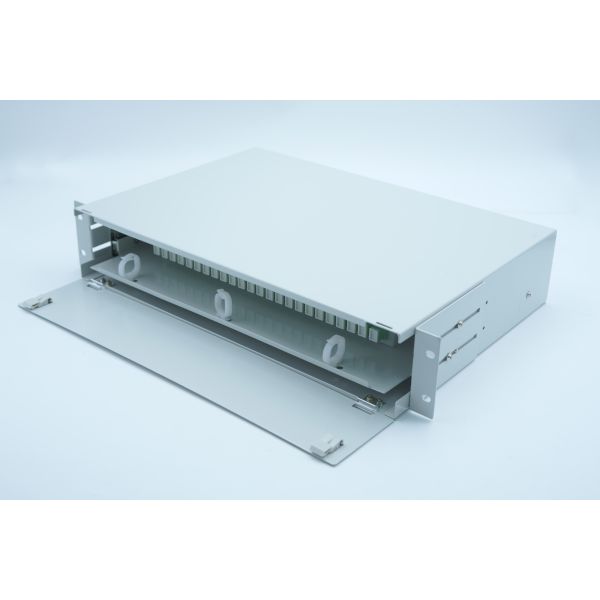 ROHS 2U Fiber Optic Patch Panel SC APC 19 Inch Rack Mount 48 Cores