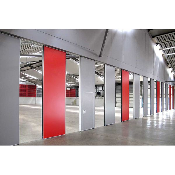 Red Fireproof Sliding Wall Divider 2000mm 3800mm Movable Wall Systems