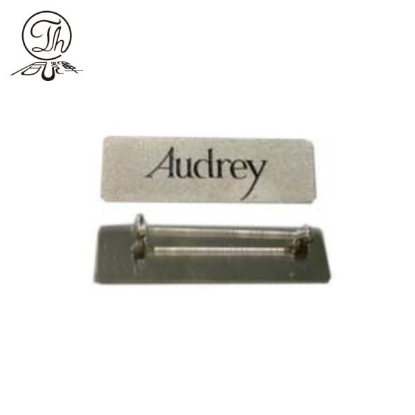 Buy Engraved Name Plate Pin Metal Badges at wholesale prices