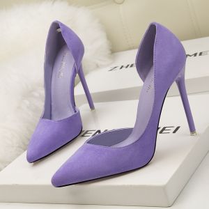 ZM020 8915-3 Korean Style Fashion Simple Stiletto High-Heeled Suede Thin,