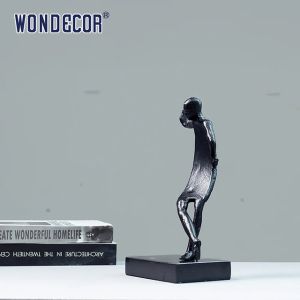A Small Abstract Metal Art Leisure Figurine Bronze Sculpture