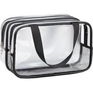 Waterproof Lightweight Lager Capacity Soft Toiletry Bag With Handle