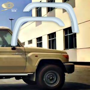 White Single Cab Car Fender Flares Simple Style Dust proof