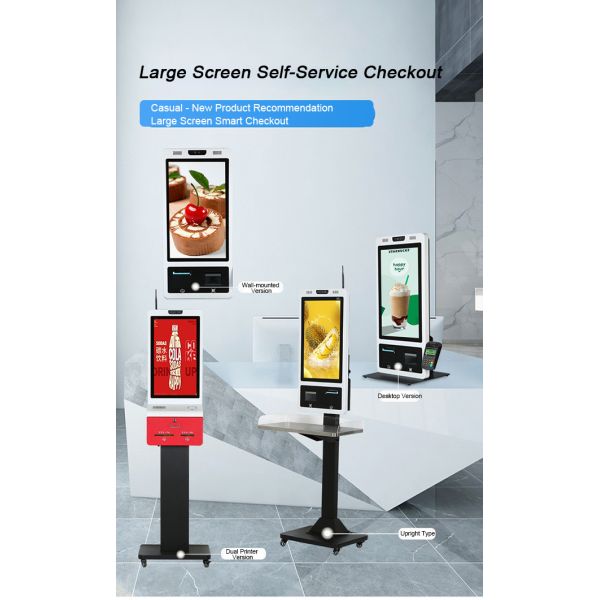 1920x1080 Touch Screen Interactive Kiosk Restaurant Pos Kiosk For Cold Climate