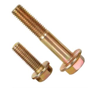 12.9 Grade Yellow Zinc Coated DIN6921 Hex Head Flange Bolt M10 M12 M6 for