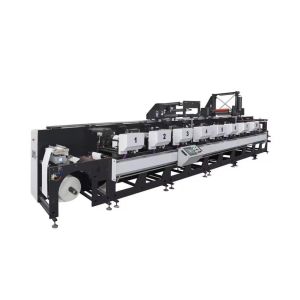High Speed Automatic 8 Color Flexo Roll To Roll Sticker Lable Printing Machine