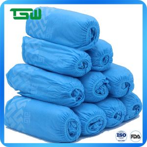 Waterproof Disposable 40GSM CPE Anti Skid Shoe Covers