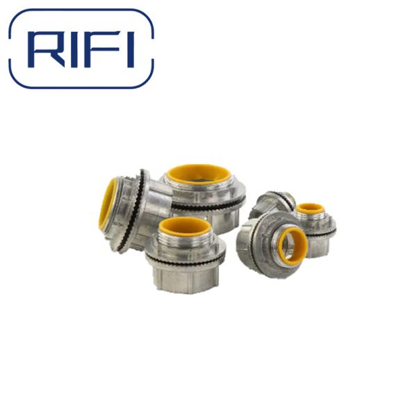 RIFI-Zinc Liquid Tight Flexible Conduit Straight Connector Bond To Boxes And Enclosures