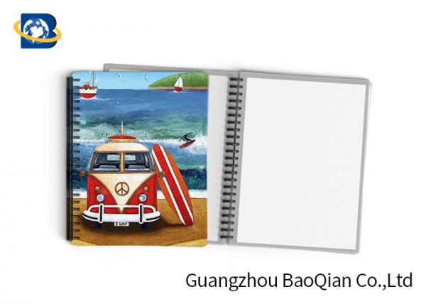 Durable Custom Printed Notebooks , A4/A5/A6 3D Lenticular Cover CMYK Offset Printing