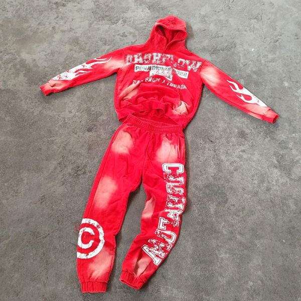 Breathable Zip Up Cropped Sweatshirt Set Applique Embroidered Patch Unisex Track Suits