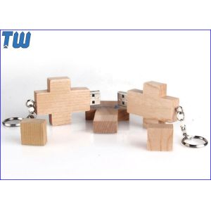 Christmas Gifts Wooden Cross 2GB USB Memory Stick Thumbdrives