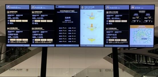 23.8 Inch IPTV Media HD LCD Screen Series Train Subway Passenger Information System