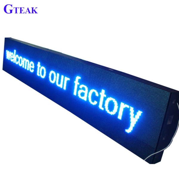 customized size pannello panel sign led scrolling message illuminated sign for