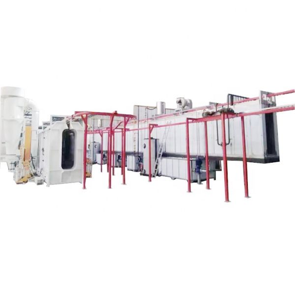 Vertical Type PP Spray Metal Powder Coating Line For Pipe