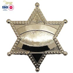 Custom Soft Enamel Pin Badges , Plated Gold Electroplating Metal Star Badge For