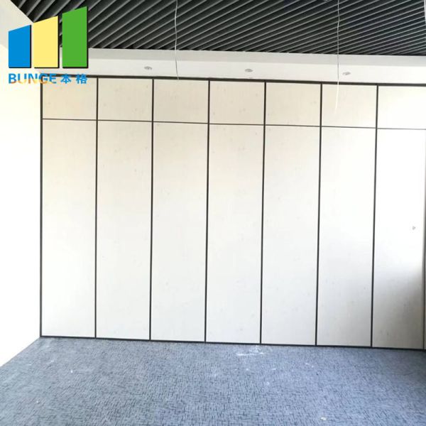 Melamine Board Folding Partition Walls For Five Star Hotel / Soundproof Sliding Room Dividers