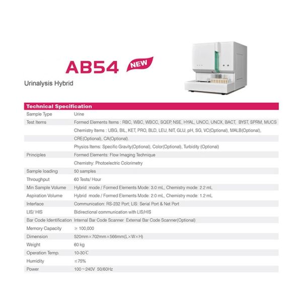 Clinical Analytical Instruments Medical Fully Automatic Urinalysis Hybrid Urine Analyzer Machine