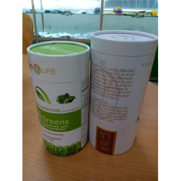 Custom Kraft Paper Tube Packaging , Gift / Tea / Poster Packaging Tubes
