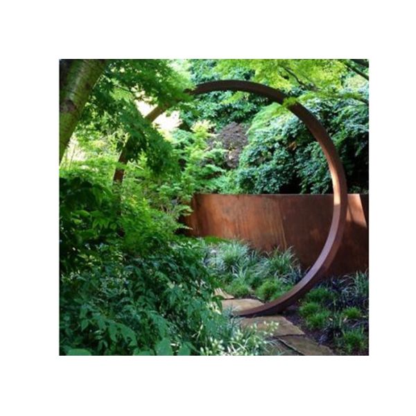 Buy Garden Decoration Metal Art Sculpture Corten Steel Rings Sculpture 200cm Dia at wholesale prices