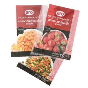 For Food Packaging Three Side Sealed Bag Frozen Vegetable Fruit Packing Bags
