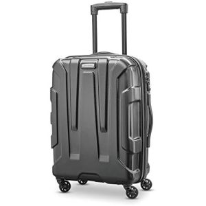 Centric Hardside Expandable Luggage with Spinner Wheels, Teal, Checked-Medium 24-Inch