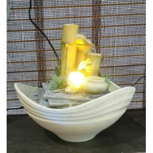 7 Inch Electric Bamboo Indoor Waterfall Fountain