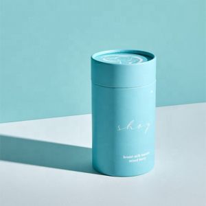 Embossed Cosmetic Paper Tube Packaging , CMKY Custom Cosmetic Packaging Boxes