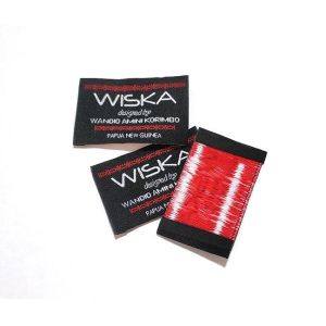 Custom Art Logo Woven Apparel Labels Personalized Woven Sewing Labels