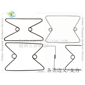 Butterfly Shaped Spring Mattress Hardware , Carbon Steel Mattress Edge Guard