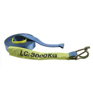 LC 2500KG ratchet tie downs with hook & keeper