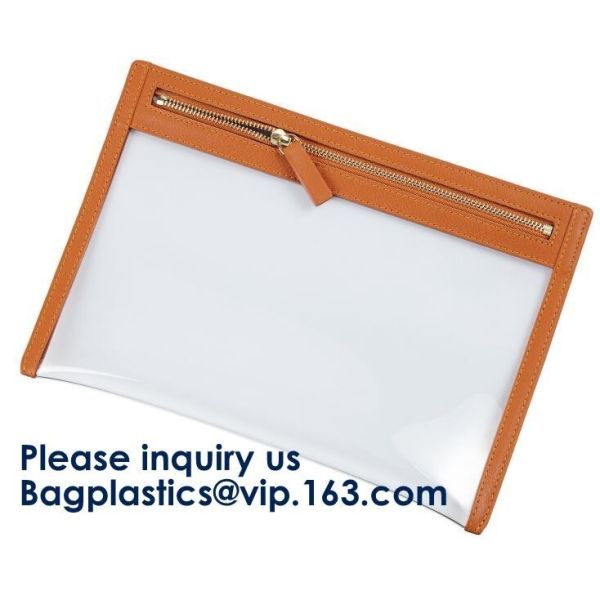 OEM Makeup Cosmetic Bag Commodity Package Packing Soft Customized PVC Slider