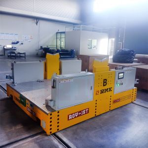 RGV 30T Rail Transfer Trolley Automated For Logistics Storage Warehouses