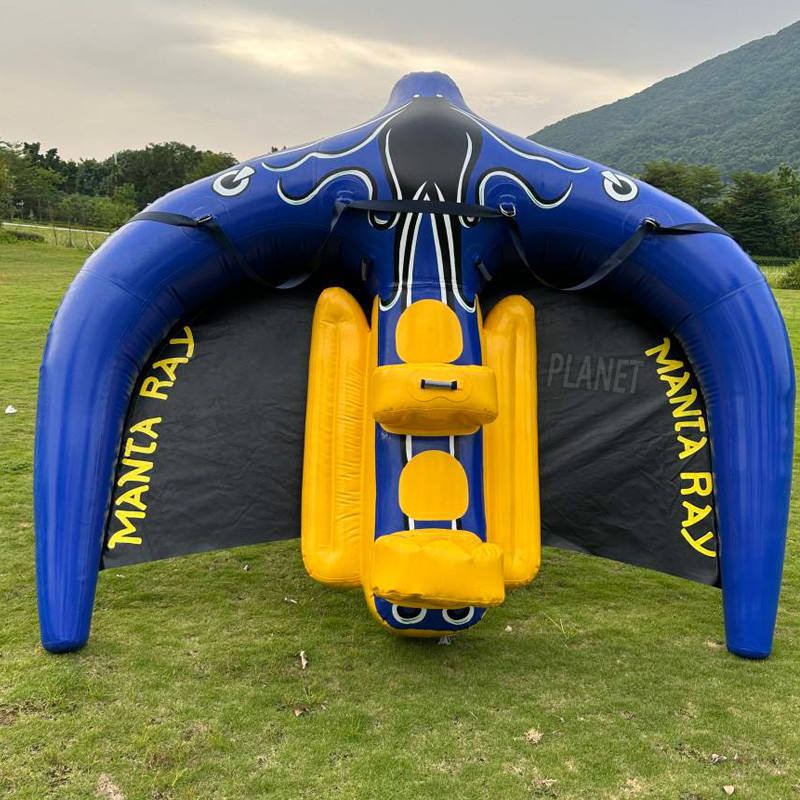 Hot Sale Water Sports Inflatable Manta Flying Ray PVC Flying Fish Tube Mantaray Inflatable Boat for Sea