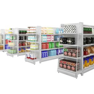 Modern Style Supermarket Display Shelving