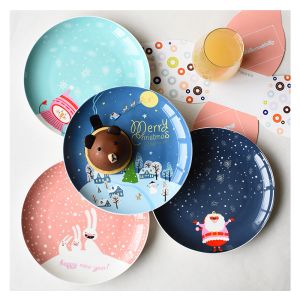 Modern Elegant CMYK Printing 8.5inch Bone China Dinnerware Set