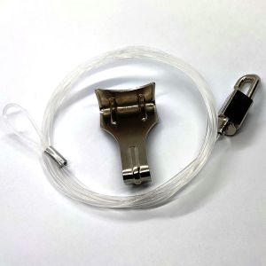 Transparent Nylon Cable Ceiling Picture Hanging Systems Adjustments Hook Gripper