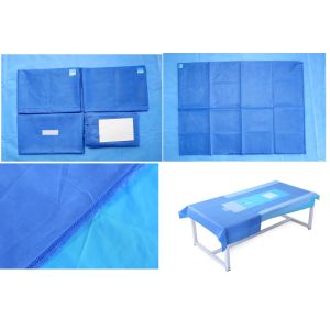 Quality Breathable Disposable Cystoscopy Drape Fenestrated Surgical Drape for sale