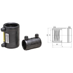 China DN160 SDR11 Socket Ef Coupler PE Electrofusion Fittings on sale