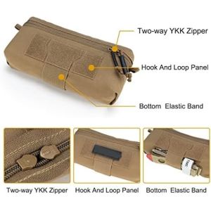 Outdoor Tactical Waist Bag, Tactical Drop Pouch with Hook and Loop for JPC CPC