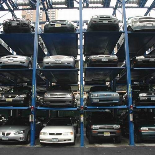 Simple Hydraulic Car Stack Parking Lift 4 Floors Storage Car Parking System for