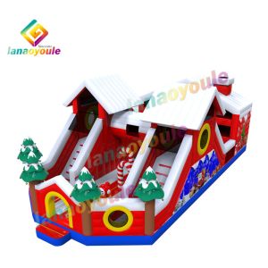 Bouncer Obstacle Slide Inflatable Play Park Logo Painting