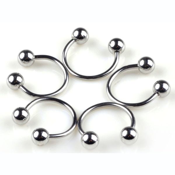 Surgical Stainless Steel Eyebrow Nose Lip Captive Bead Ring Tongue Piercing Tragus Cartilage Earring Body Jewelry