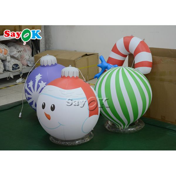 Waterproof Blow Up Ornaments Pvc Inflatable Decorated Balloon