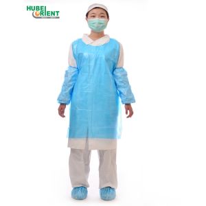 Disposable Safety Non Stimulating PE kitchen apron Without Sleeves