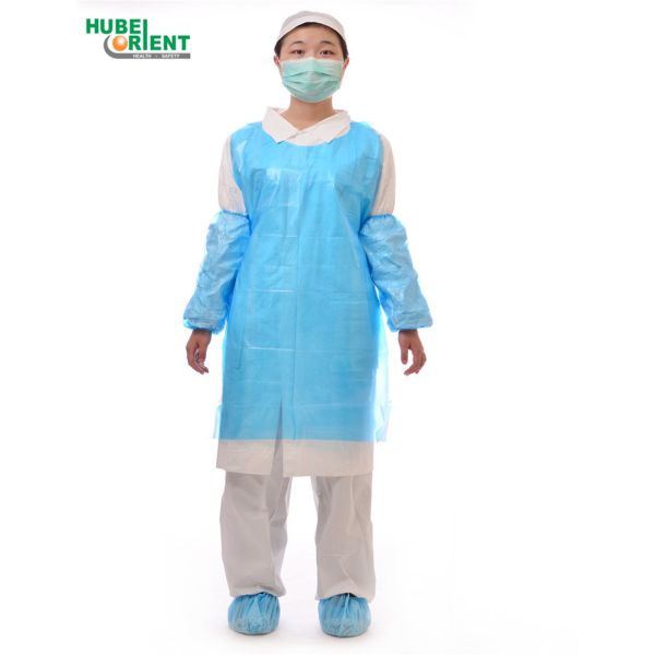 Buy Smooth Surface Waterproof Disposable PE Apron For Food Industry at wholesale prices
