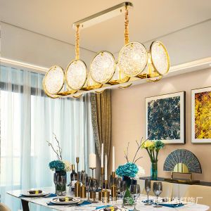 exhibition hall 360 Degree Beam Angle 1030*270*230mm Crystal Hanging Lights