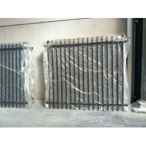 Stright Spear Top Garrison Fencing Panels 2100mmx2400mm Tubular Security Fence