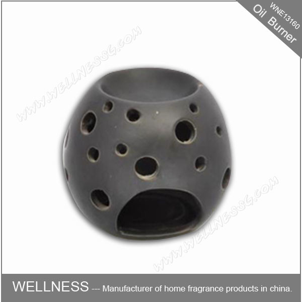 Buy Beautiful Design Ceramic Fragrance Oil Burner Egg Shaped , Pattern Exposure at wholesale prices