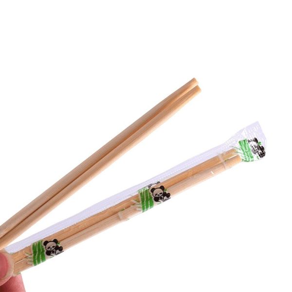 100% Natural Round Stick Disposable Bamboo Chopsticks Eco-Friendly and