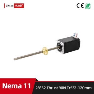 80 Degree Temperature Rise Nema 11 Linear Stepper Motor with Trapezoidal Thread